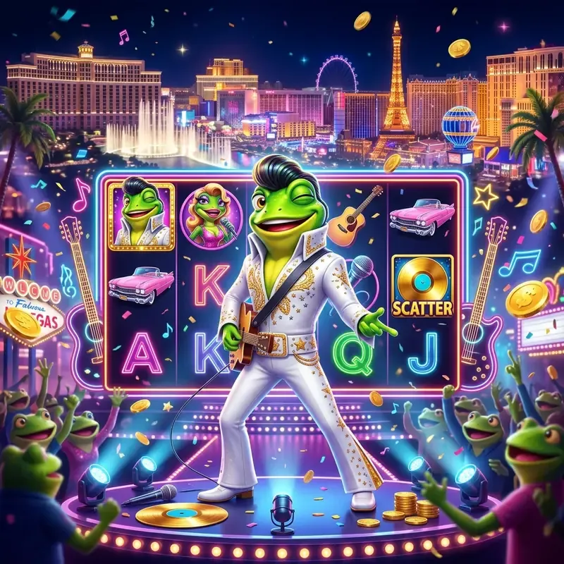 Elvis Frog in Vegas