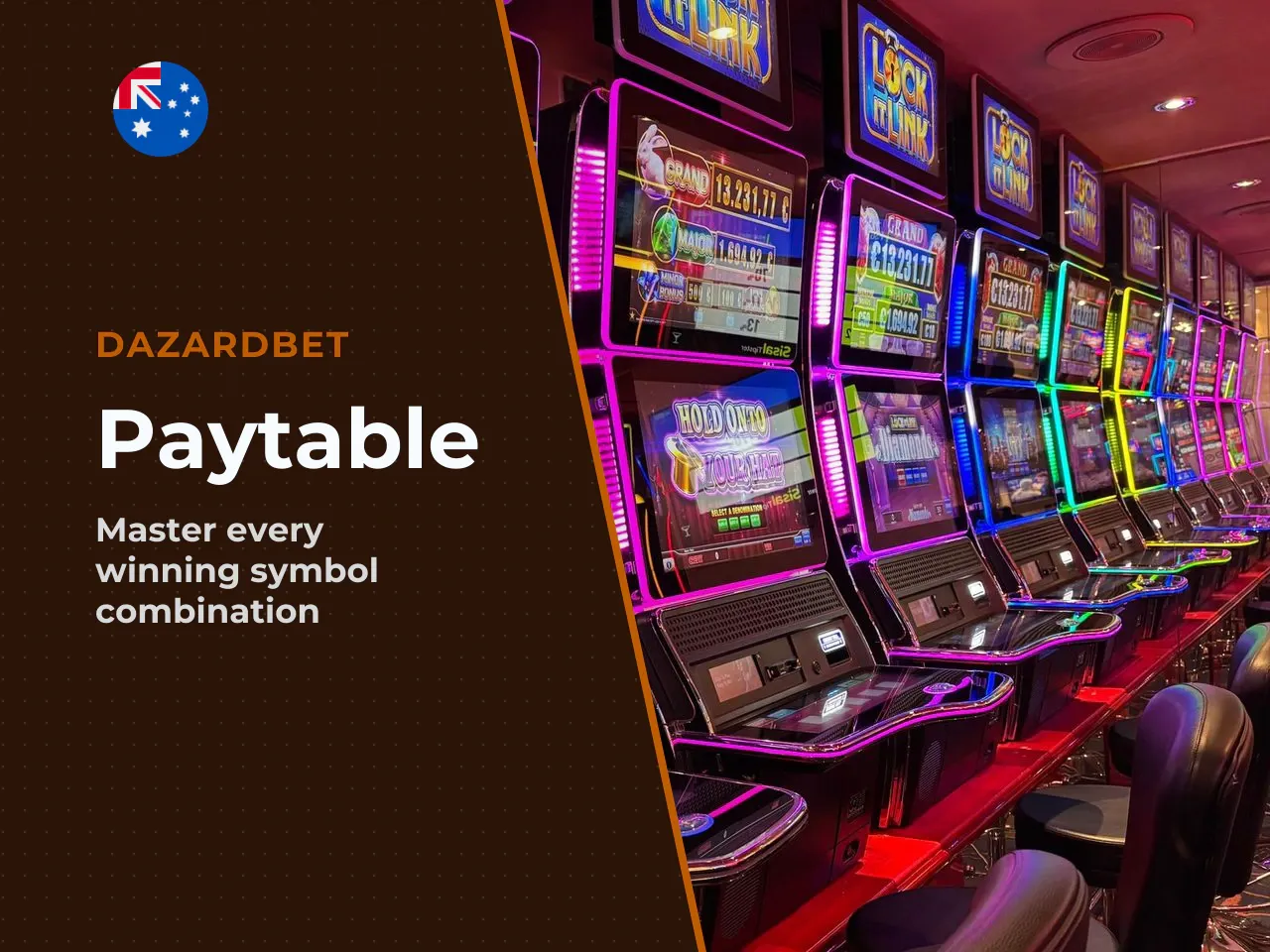Paytable and Symbol Multipliers. The paytable
