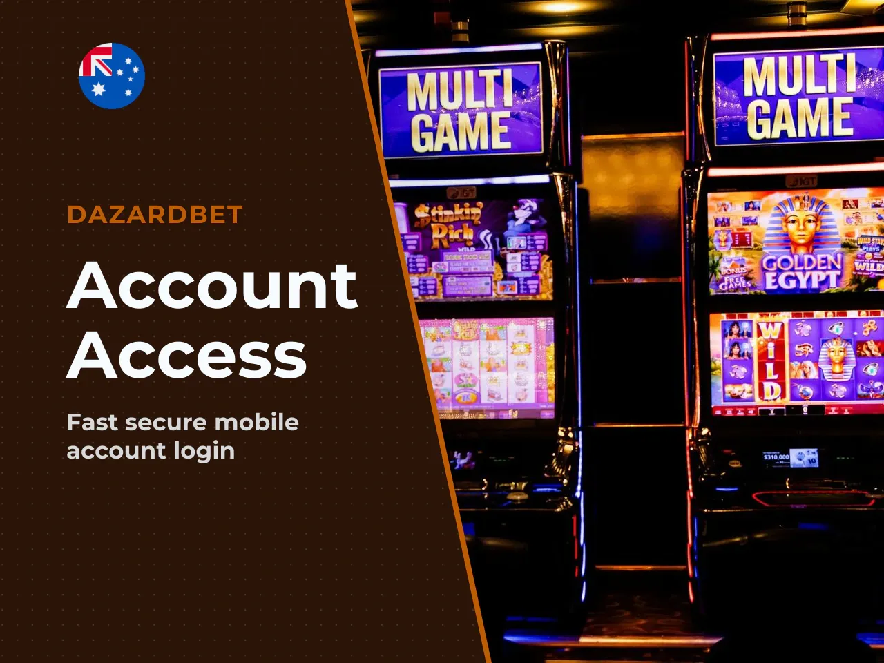 Performing a mobile login at Dazardbet